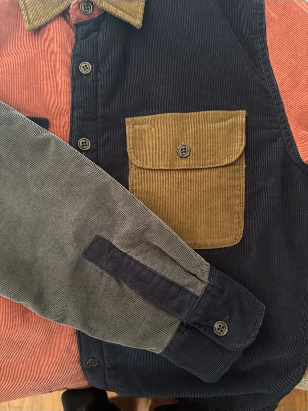 J. Crew Men's Corduroy Sherpa Lined Corduroy Workshirt